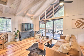 Unique Cabin with Fire Pit about 1 Mi to Lakes!